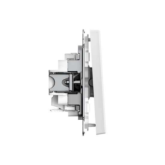 Выключатель кнопочный 1-кл. ArtGallery быстрозажим. клем. механизм лотос SE GAL001315S