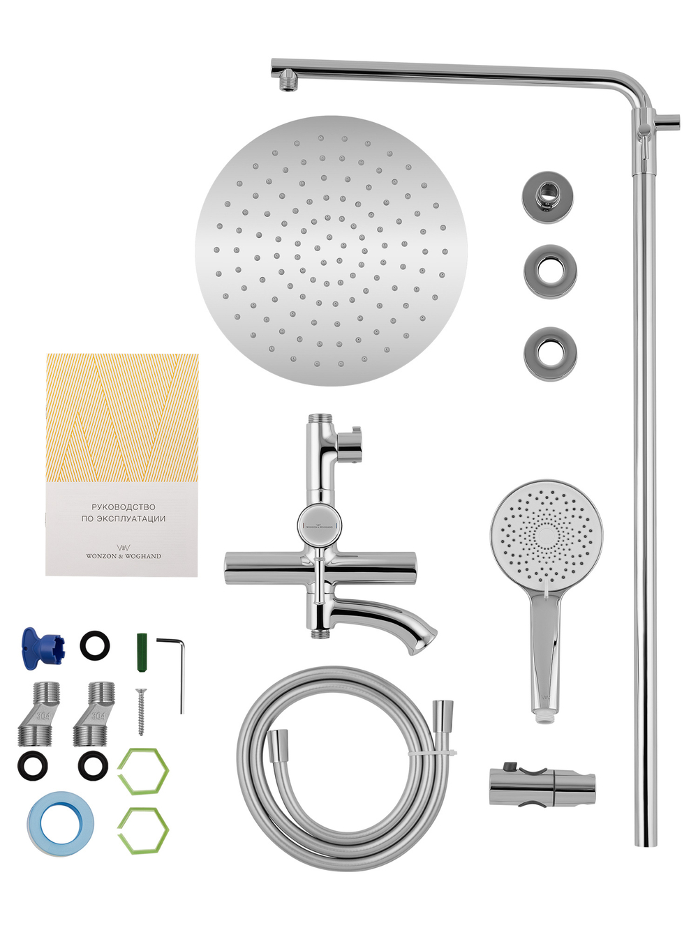 Душевая система WONZON & WOGHAND TOR, Хром (WW-88047073-CR)