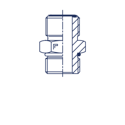 Штуцер FH D06 ORFS 9/16 - BSP 1/4