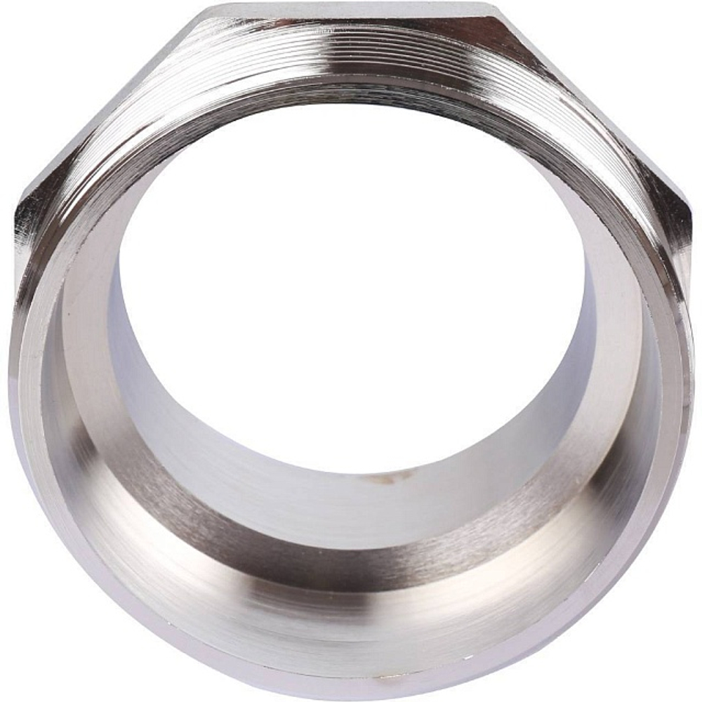 Ниппель редукционный STOUT SFT 0004 - 3" x 2"1/2 (для стальных труб, латунь никелированная)