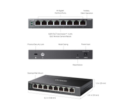 Коммутатор TP-Link Omada ES208GP