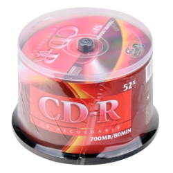 Оптический диск CD-R Диски VSCD-R 700MB 52x Cake/50 (620106)