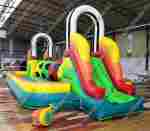 Коммерческий надувной батут "Футбольная площадка" 12*5*4 м