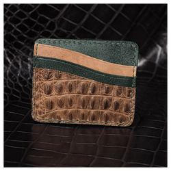 Кожаный картхолдер «Ящерки»