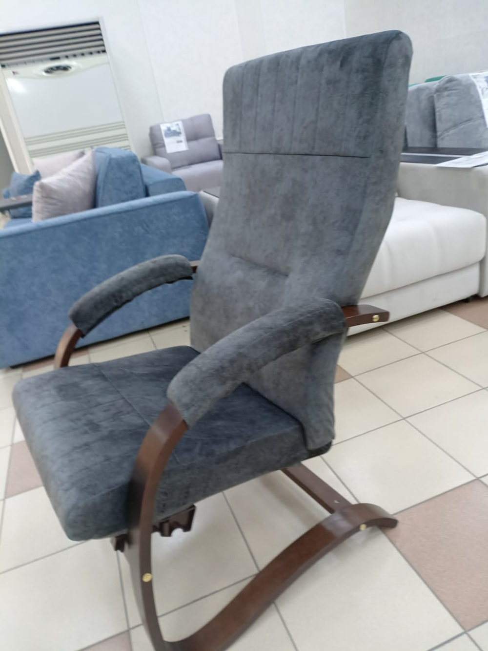 Кресло "Комфорт" Невада графит, Орех