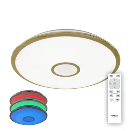 Citilux Старлайт CL70382RGB LED Люстра с пультом Золото