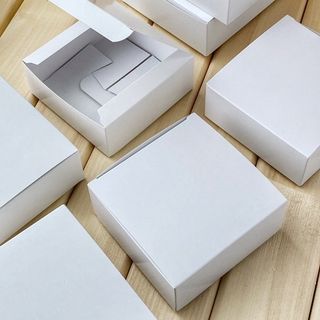 Коробка белая на одно мыло 11х11х4 см , разработка Мама Мыла (№50)