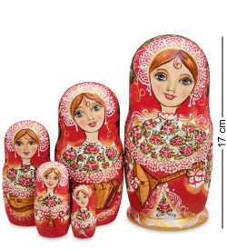 Народные промыслы МР-44/ 2-E Матрешка 5м «Василина»