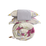 Комплект постельного белья Сатин с Одеялом 100% хлопок на резинке OBR155