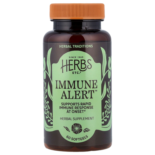 Herbs Etc., Immune Alert ™, 60 мягких таблеток