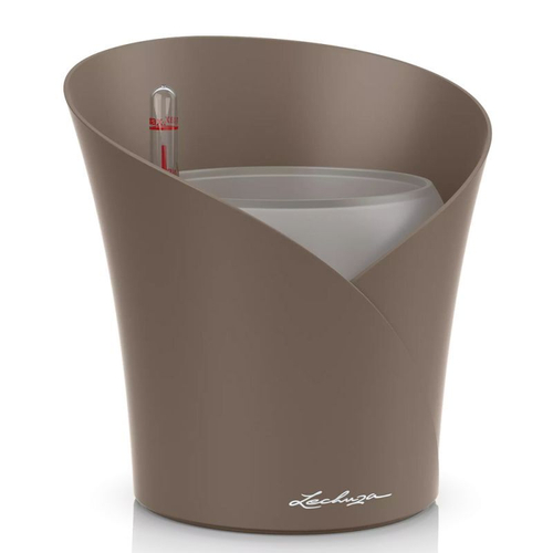 Кашпо Lechuza "Orchidea Complete taupe" (пластик), 18х18х20 см