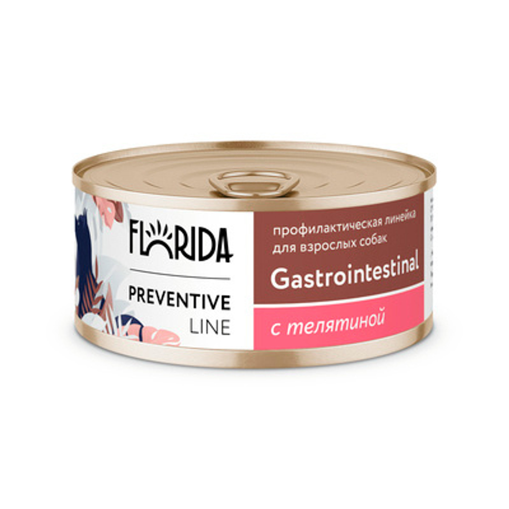 Florida Gastrointestinal Консервы для собак при расстройствах пищеварения, с Телятиной