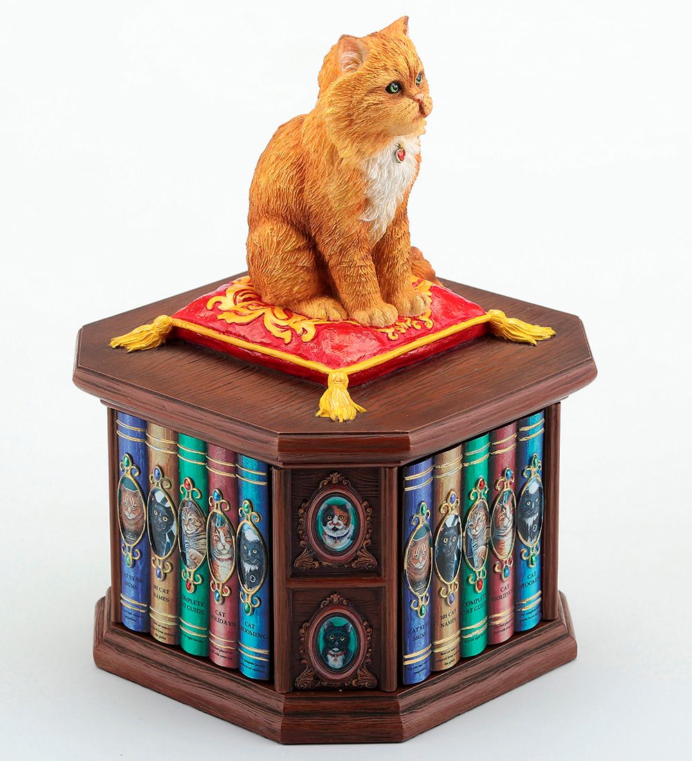 Veronese WS-1348 Статуэтка-шкатулка «Кот - Без ума от кошек» (Лиза Паркер)
