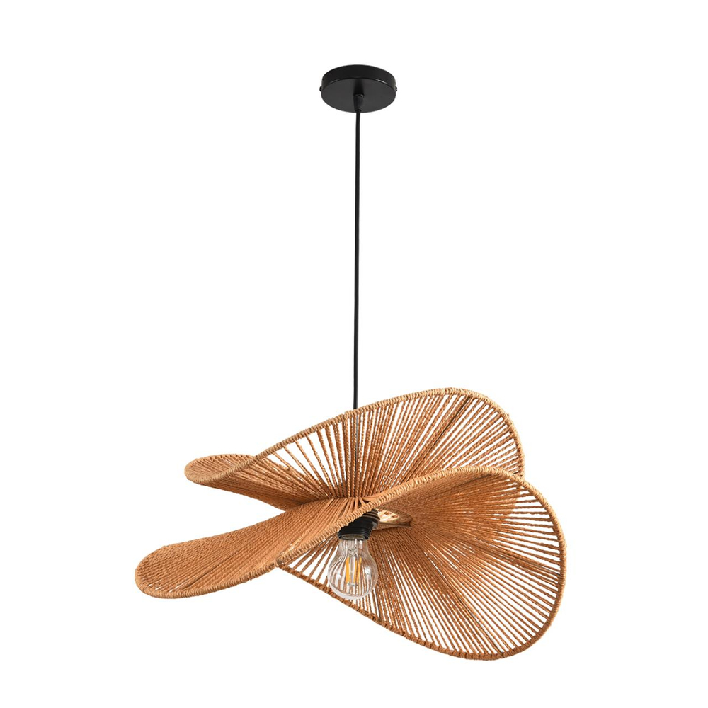 8381/1 ECO LN26 320 черный/бежевый, металл/джутовый шнур Подвес E27 40W 220V ROPE