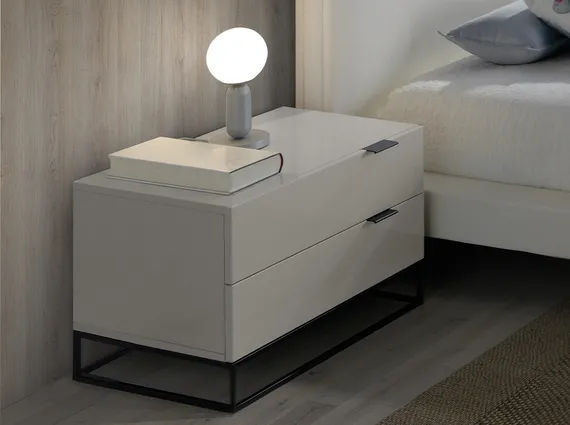 Прикроватная тумбочка Angel Cerda Estetico 7004, жемчужно-серая