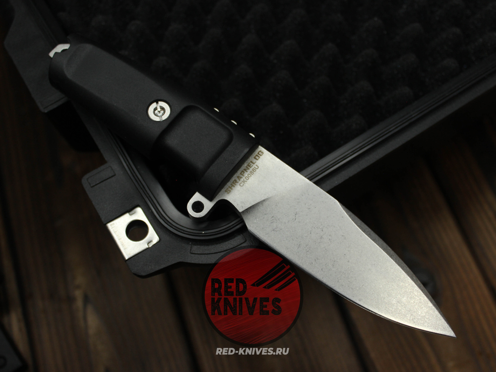 Нож Extrema Ratio Shrapnel OG А+++ V.2026 - черная рукоять, клинок свеилый