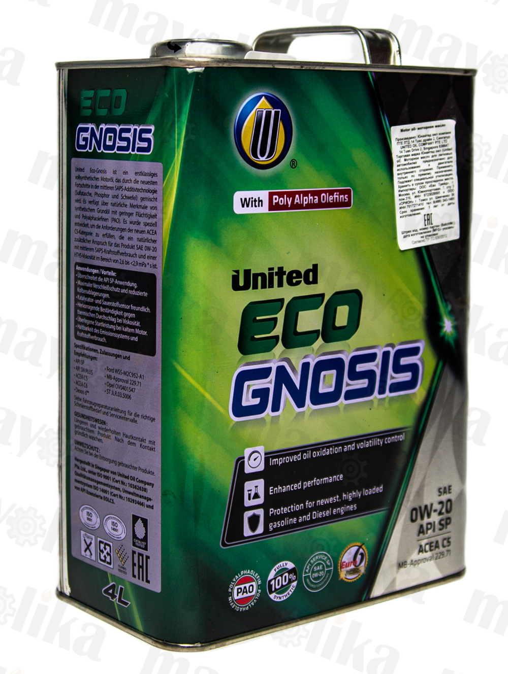 Моторное масло United ECO-GNOSIS