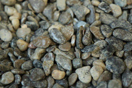 Brown sea pebbles, 10-20 mm