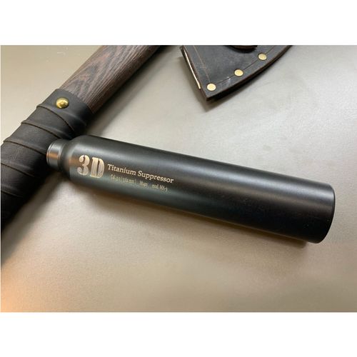 ДТКП закрытого типа 3D Titanium Suppressor для карабина Franchi Horizon (30-06, .308 Win, M14х1 правая) Титан, Русский дракон