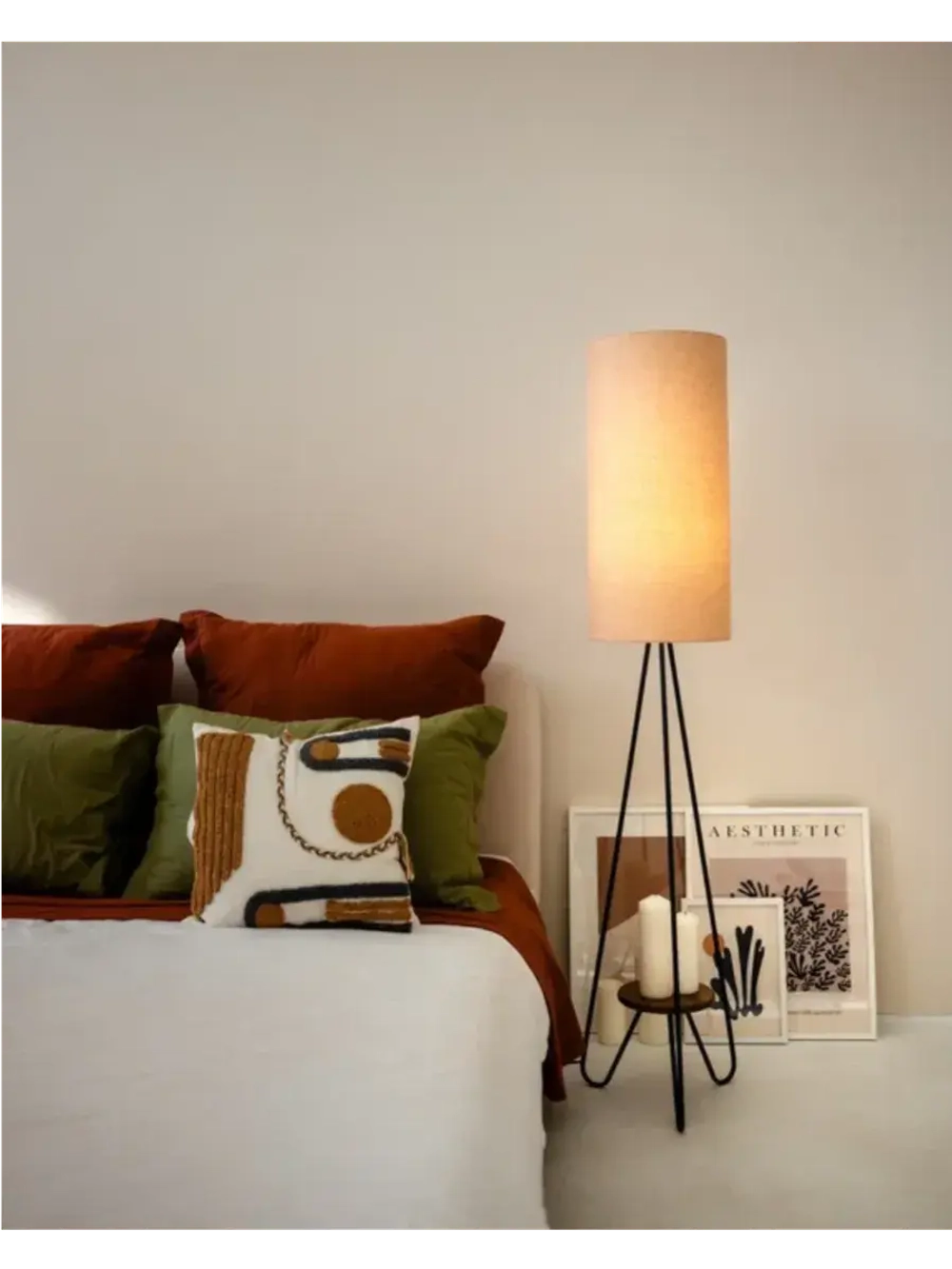 Торшер напольный с абажуром в гостиную современный