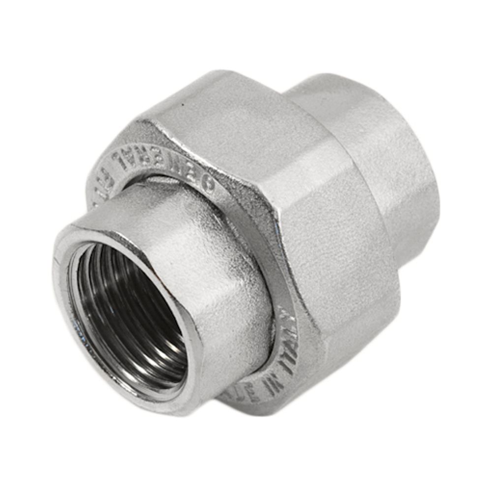 Соединение быстроразъемое (американка) латунное STOUT - 3/4&quot; (ВР, никелированные)