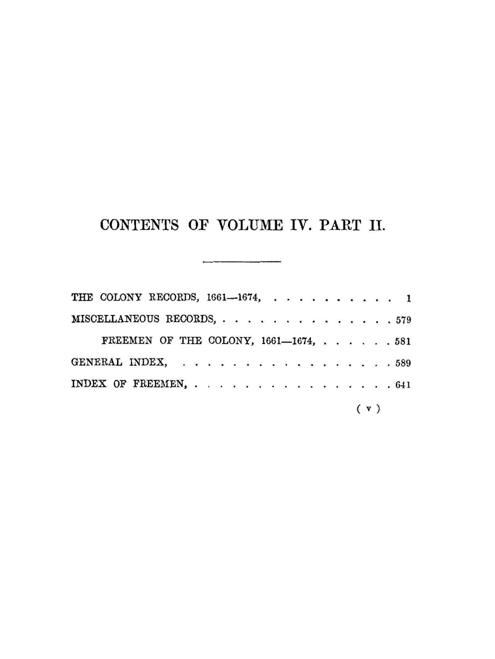 Records of the governor and company of the Massachusetts bay in New England. Volume IV. Part II | N.B. Shurtleff