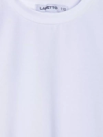 Лонгслив для девочки белый оверсайз