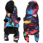 Комбинезон для собаки «OMG» с капюшоном, размер M(32*40*26см) Ultramarine