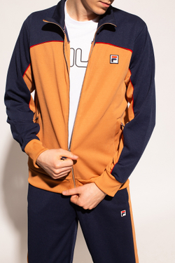 Мужская кофта теннисная Fila Haverd Track Jacket Men - black iris/hazel