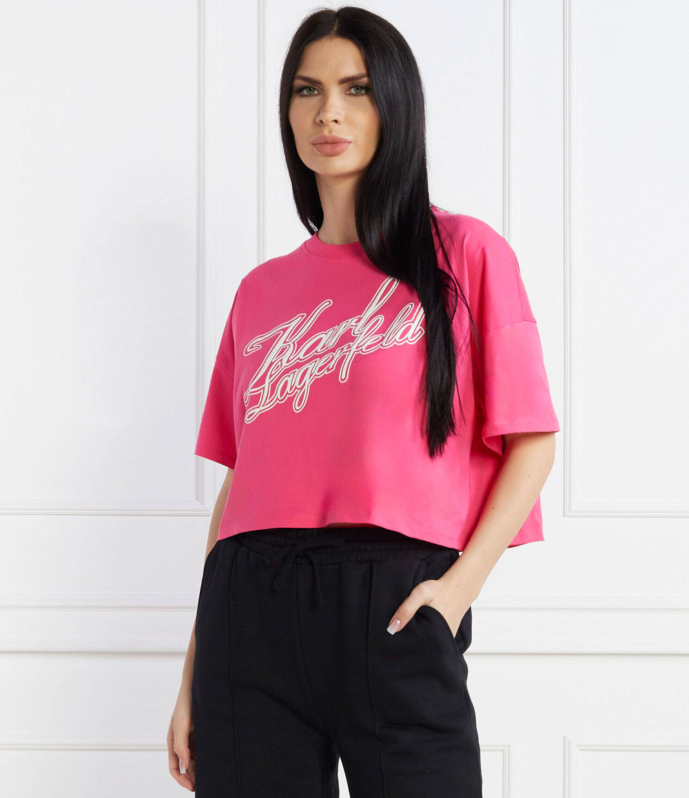 Футболка Karl Lagerfeld - розовый(240W1712)
