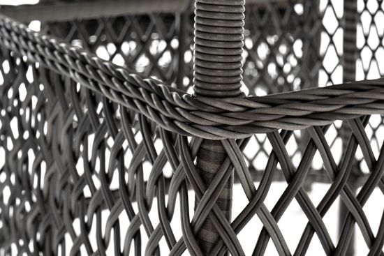 "Эспрессо–150 S" обеденная группа плетеная, цвет графит