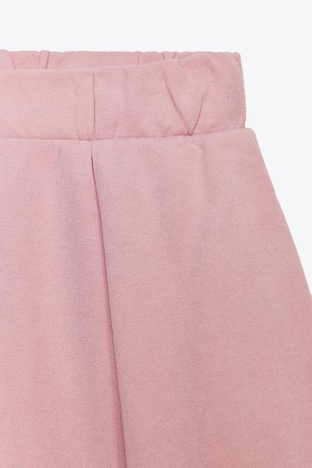 ZARA БРЮКИ ИЗ ТКАНИ С ЭФФЕКТОМ ПОТЕРТОСТИ, ПУДРОВО-РОЗОВЫЙ