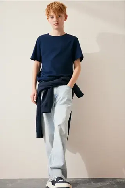 H&M Хлопковая футболка, синий