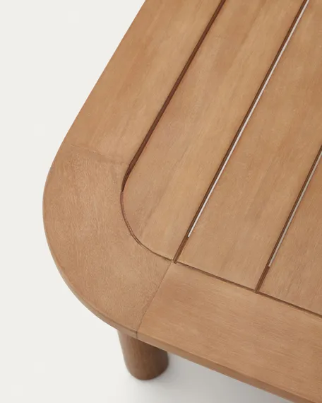 Уличный журнальный столик Sacaleta 140x89 см из массива эвкалипта