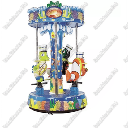 Электрическая Аттракцион карусель «Музыкальная команда»,1,2×1,2×2,4 м