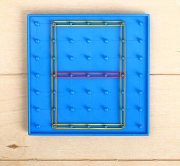 Геоборд "Математический планшет: Алфавит и цифры" с инструкцией по схемам, по методике Монтессори