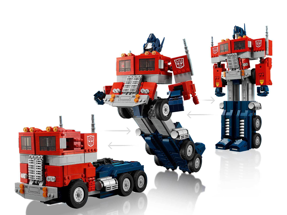 LEGO Transformers 10302 Оптимус Прайм — коллекционный набор-трансформер