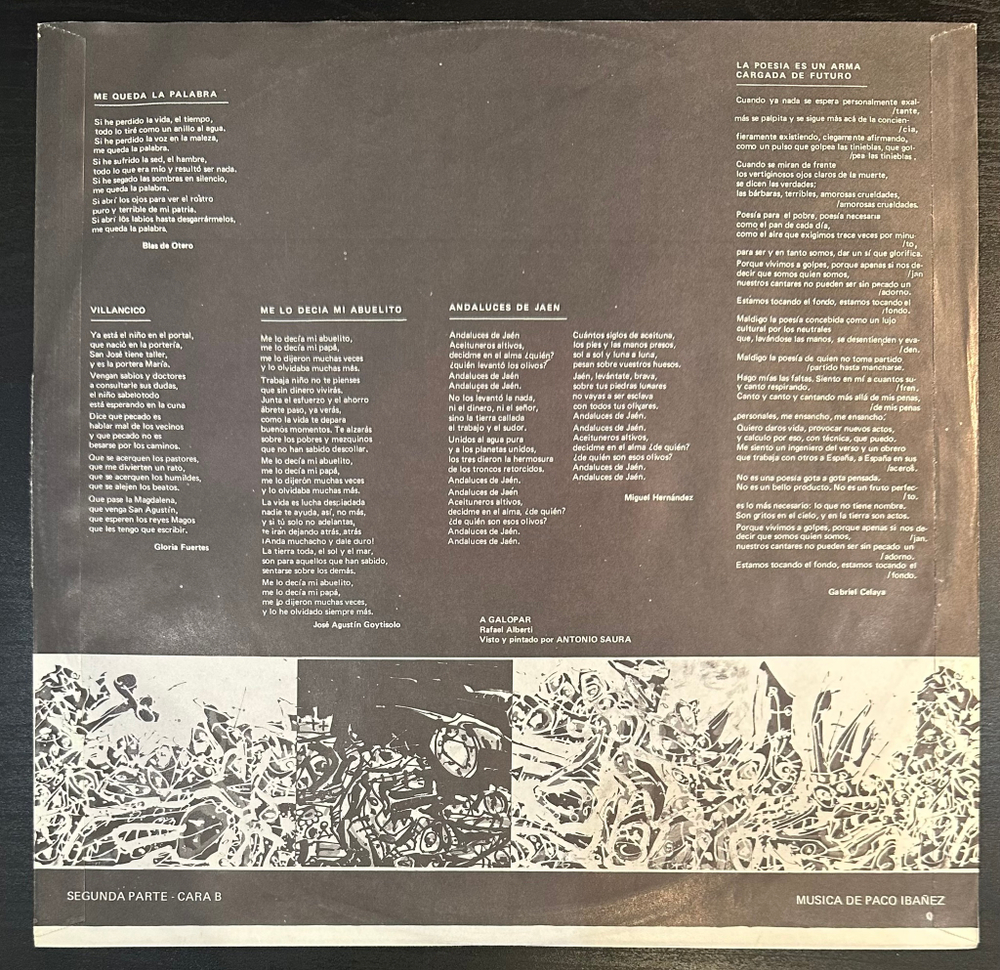 Paco Ibanez - Paco Ibanez En El Olympia (Испания 1982г.) 2LP