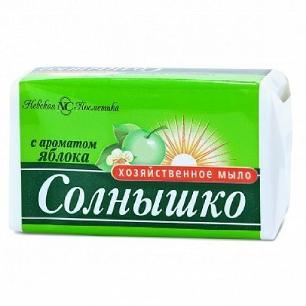 Мыло хозяйственное Солнышко Яблоко 140 г