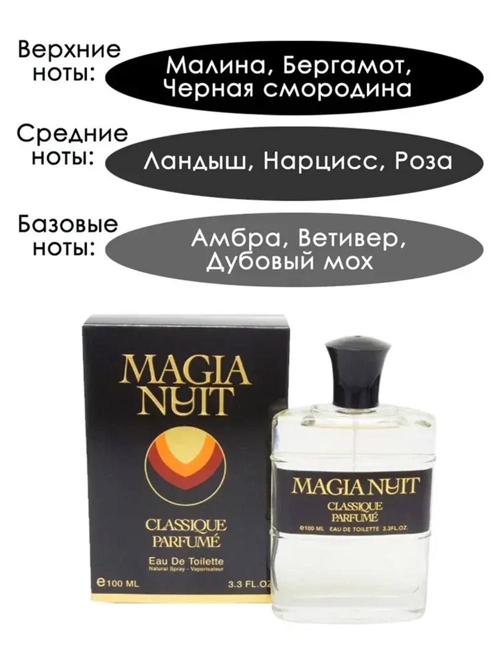 Туалетная вода для женщин АП "MAGIA NUIT" 100мл Россия