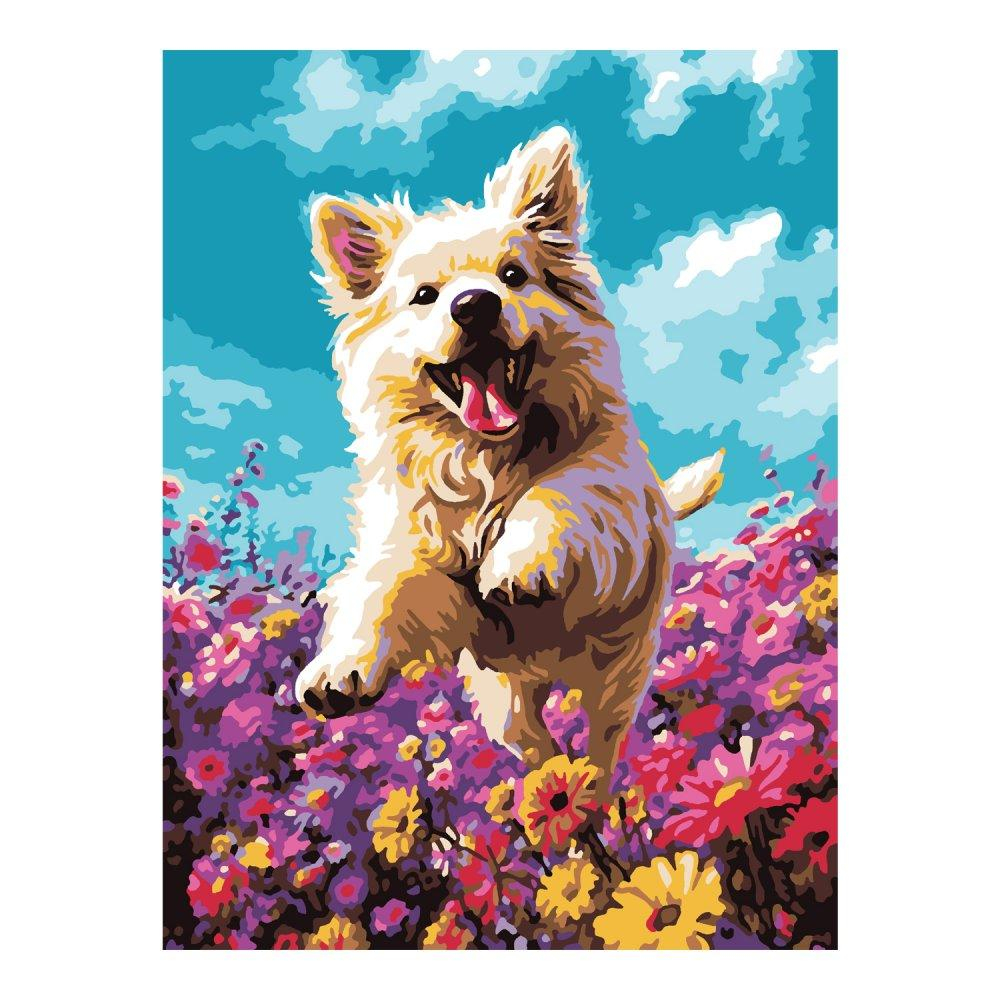 Картина по номерам на картоне 28,5*38см. "Пушистое счастье" (Lori)