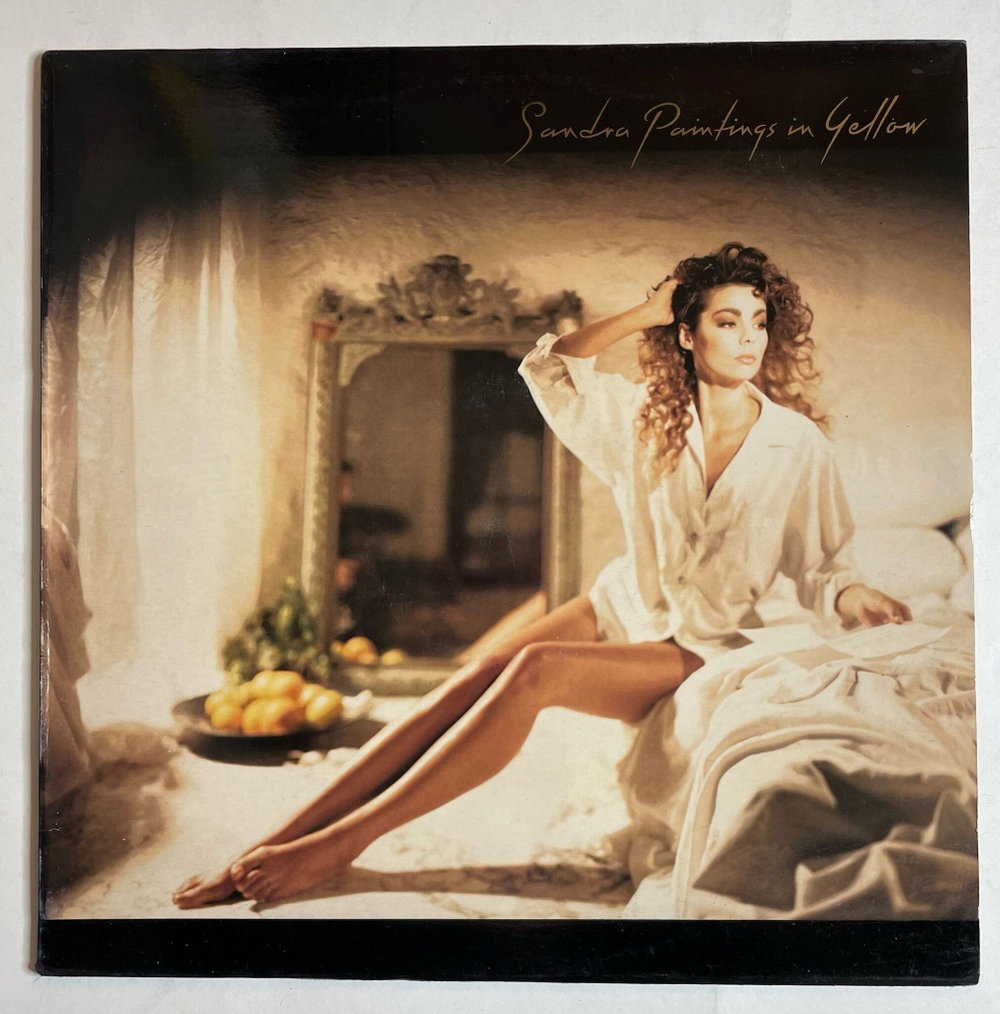 Винтажная виниловая пластинка LP Sandra Paintings In Yellow (Spain 1990)