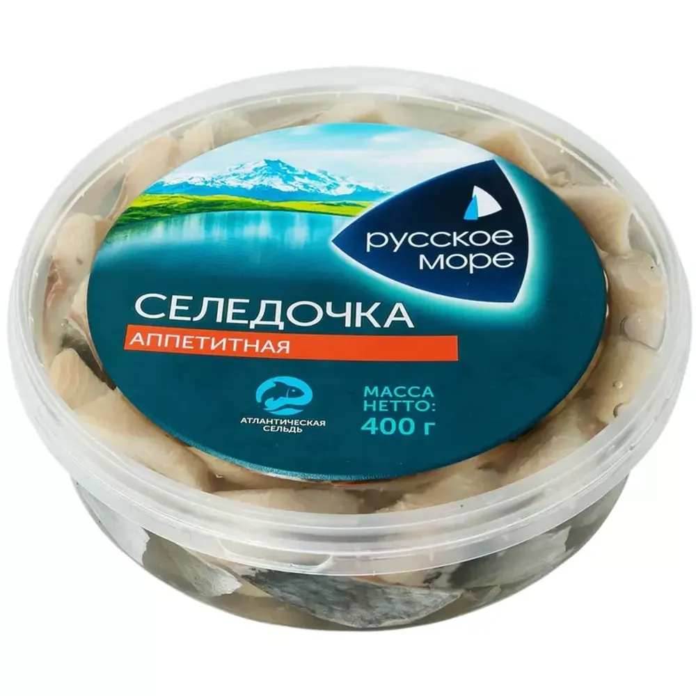 Сельдь филе аппетитная, Русское море, 400 гр
