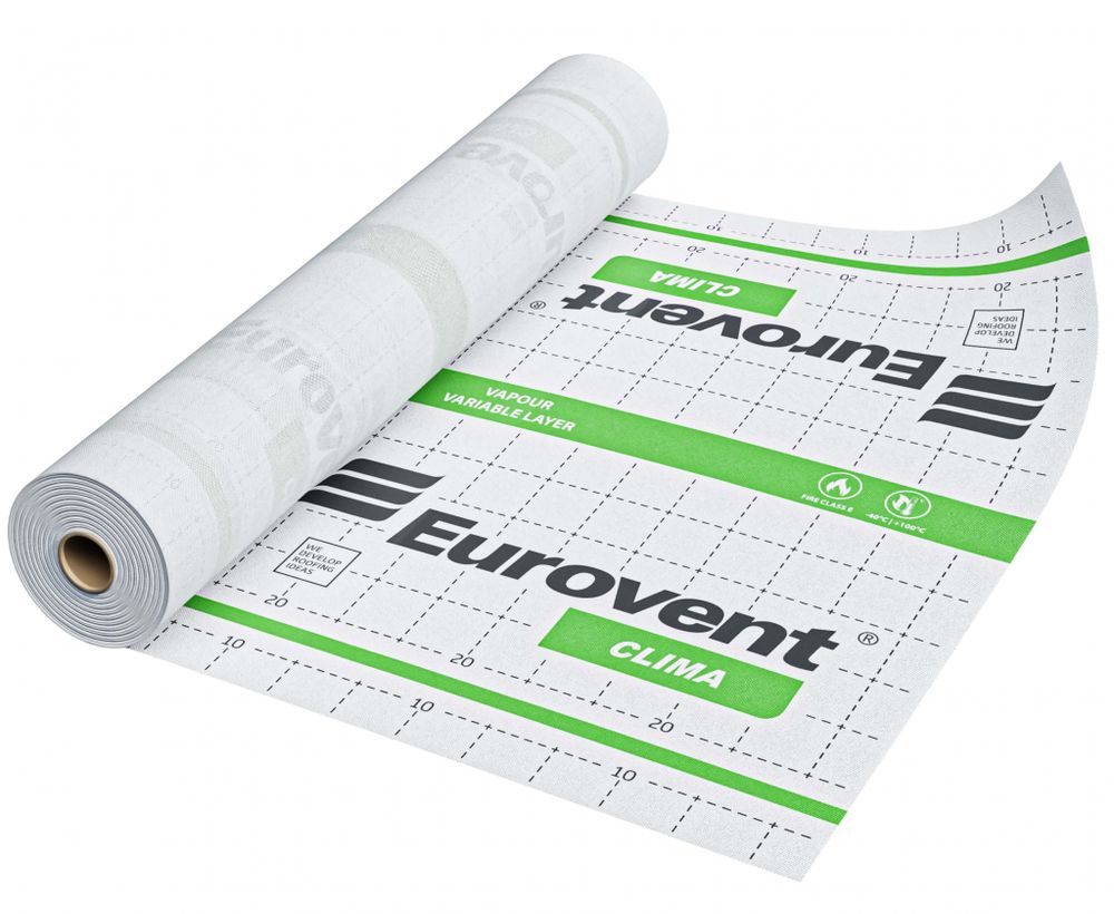 Мембрана пароизоляционная двухслойная CLIMA EUROVENT 85 g/m2, (1.5m*50m)