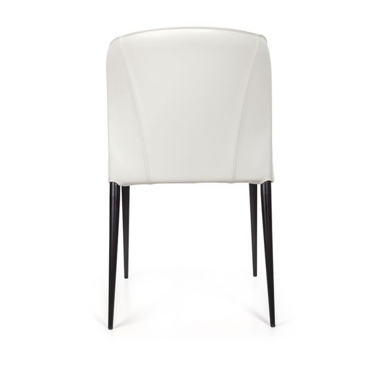 Стул Albert, кожа белый