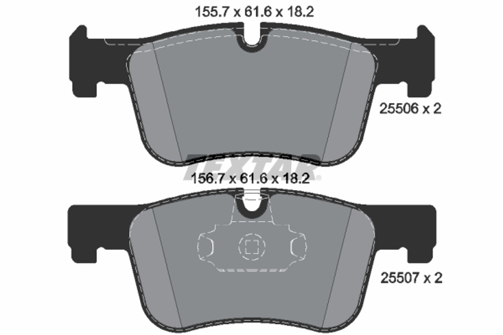 TEXTAR - 2550601-TET - Brake Pad Set, disc brake