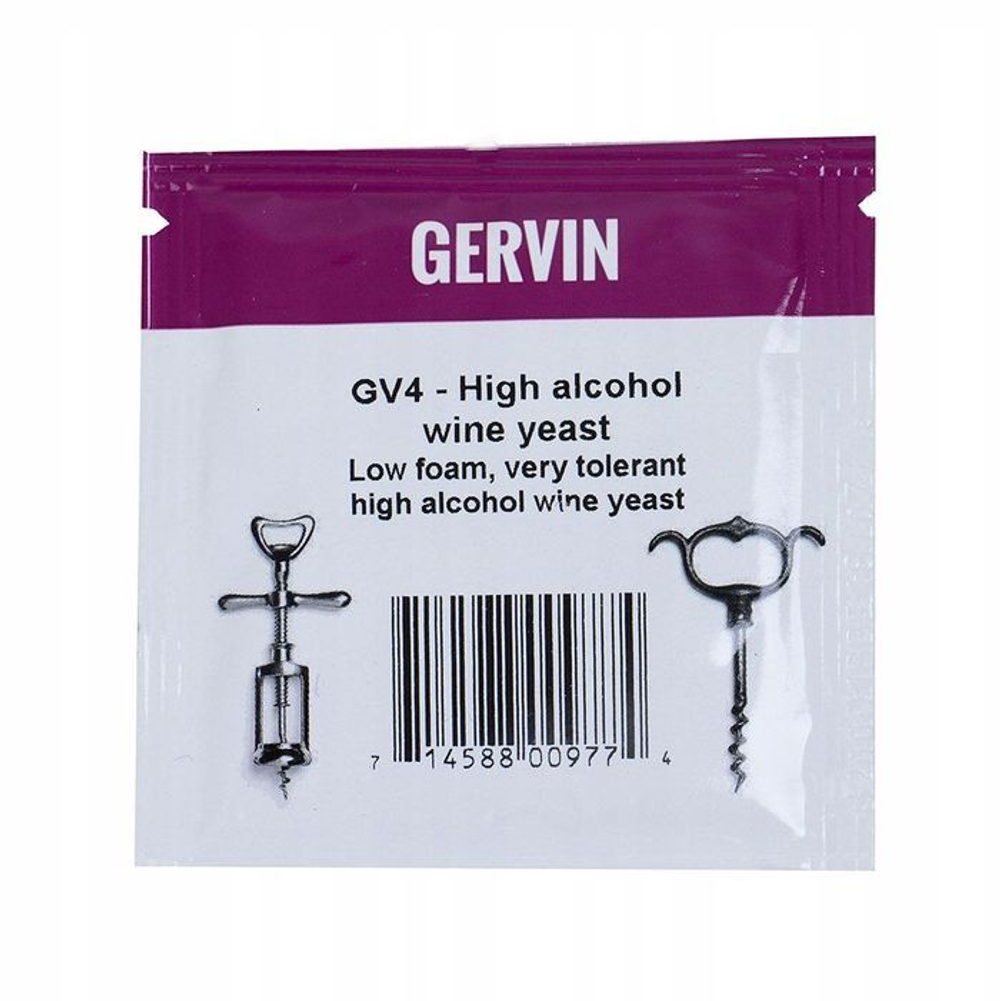 Дрожжи винные GERVIN GV4 - High alcogol