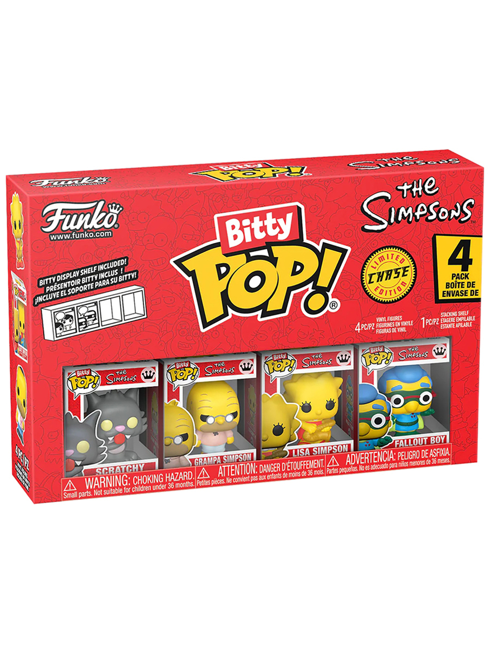 Фигурка Funko Bitty POP! Simpsons Scratchy+Grampa+Lisa+Сhase (1 of 4) 4PK 85710