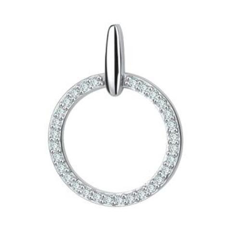 Подвеска из серебра с фианитами