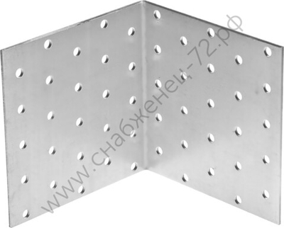 ЗУБР УКА-2.0 100х100х100 х 2 мм, равносторонний крепежный уголок, цинк (310206-100-100)